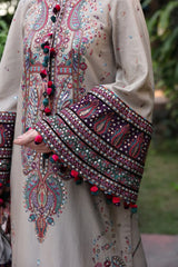 JAZMIN - 3PC Lawn Embroidered Suit - NE - A1050