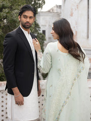 MAHNUR - 3PC Lawn Embroidered Suit - NE - A1054