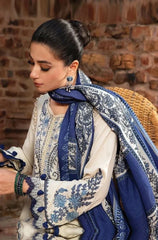 Maria B - 3PC Dhanak Embroidered Suit - NE-A1065