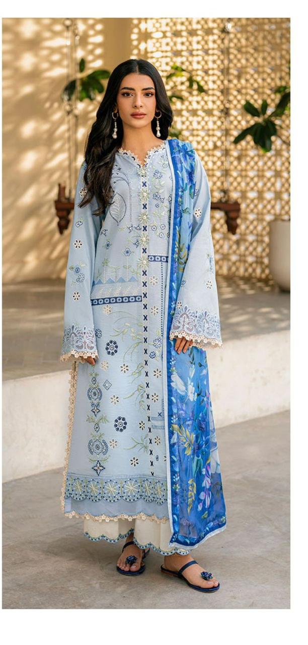 NOORELLE ARTIL - 3PC LUXURY LAWN EMBROIDERY - AIRJET LAWN - BN 1200