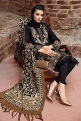 Maria B - 3PC Dhanak Embroidered Suit -NE-A1067