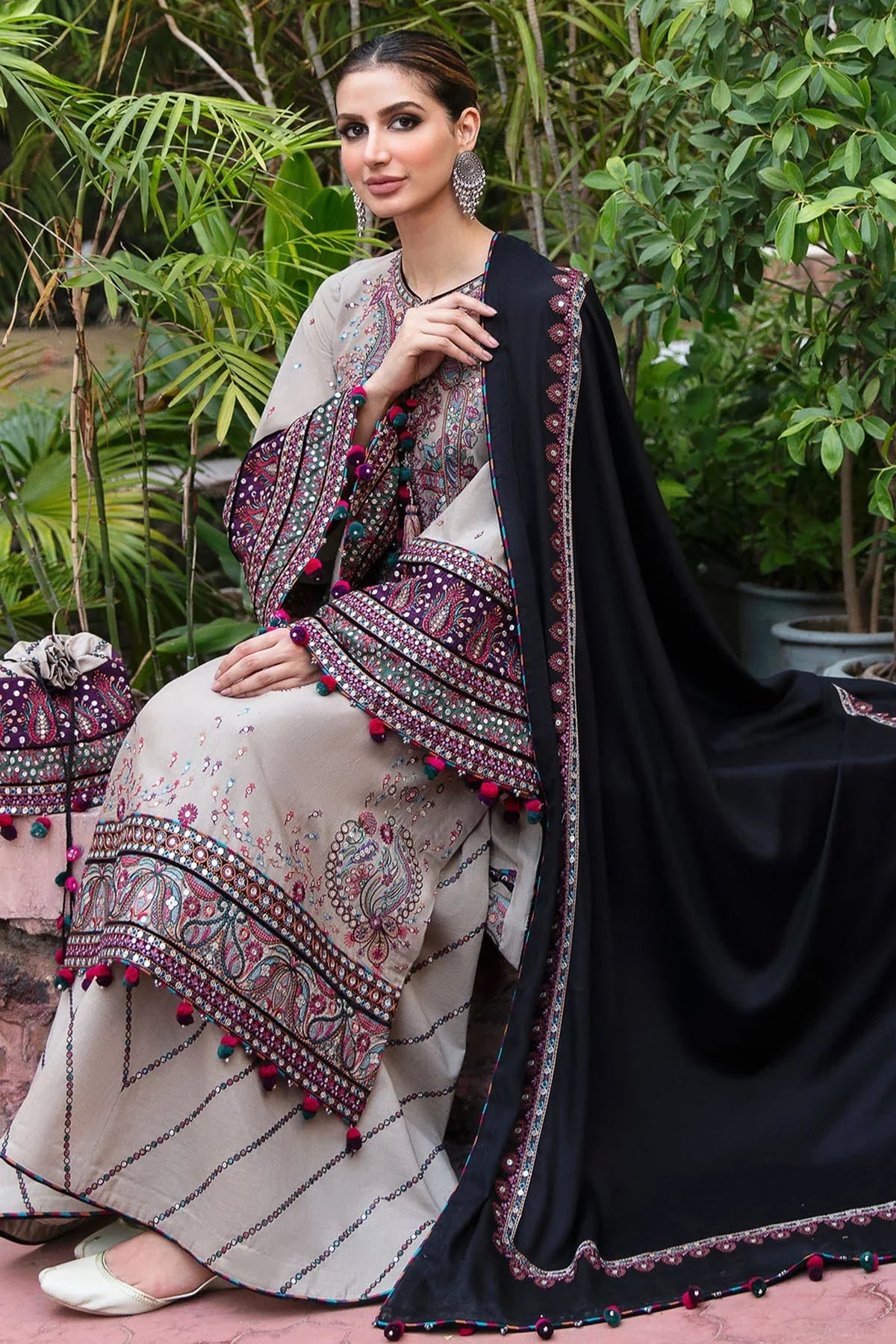 JAZMIN - 3PC Lawn Embroidered Suit - NE - A1050