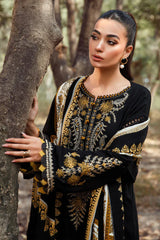 Maria B - 3PC Dhanak Embroidered Suit -NE-A1064