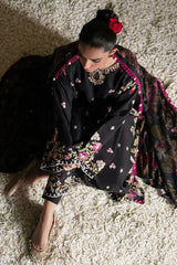 RAVEN CHARM CROSS STITCH-3 PIECE EMBROIDERED LAWN SUIT